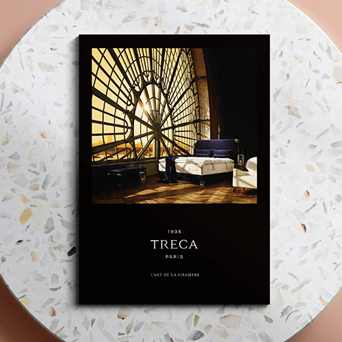 Couverture d'un catalogue pour la marque Treca.